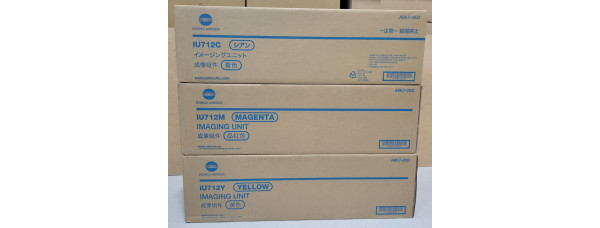 3 Trommeln Konica Minolta IU712C IU712M IU712Y Neu OVP A-Ware Original C659 Rg 