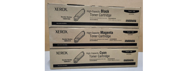 3 Toner Xerox Phaser 7400 CMK 106R01080 106R01078 106R01077 Neu OVP A-Ware Rg 