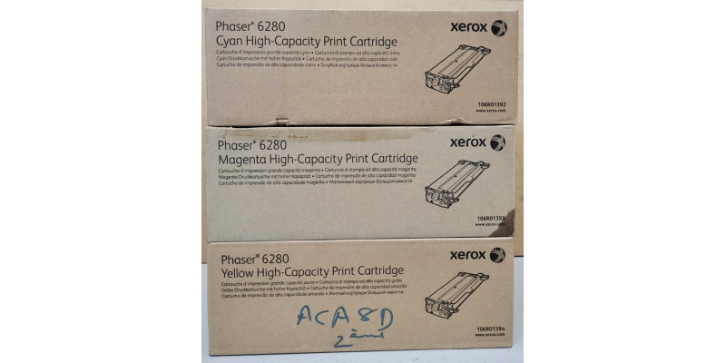3 Toner Xerox 106R01392 106R01393 106R01394 Neu OVP B-Ware Original 6280  