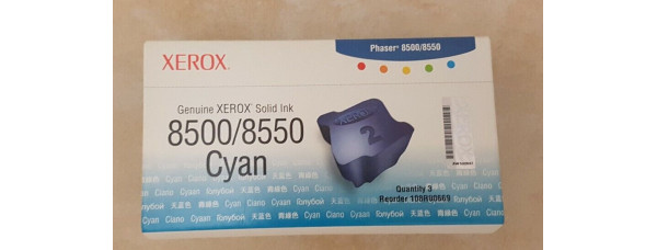 Xerox Solid Ink Phaser 8500/8550 Cyan 108R00669 Neu OVP A-Ware Original . 