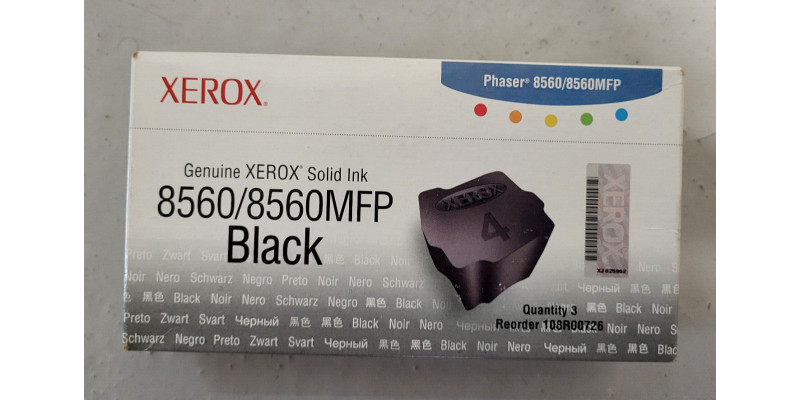 Xerox Solid Ink Phaser 8560/8560MFP Schwarz 108R00726 Neu OVP A-Ware . 