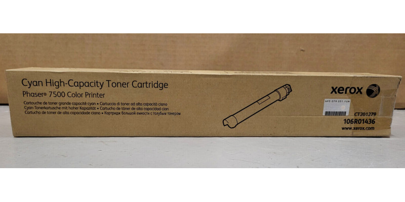 Toner Xerox 106R01436 Cyan CT201279 Neu OVP Original Phaser 7500 . 