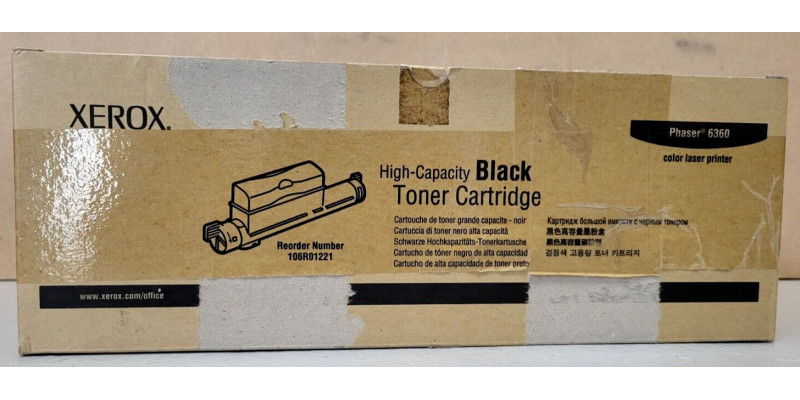 Toner Xerox 106R01221 Schwarz HC Neu OVP Original Phaser 6360 . 