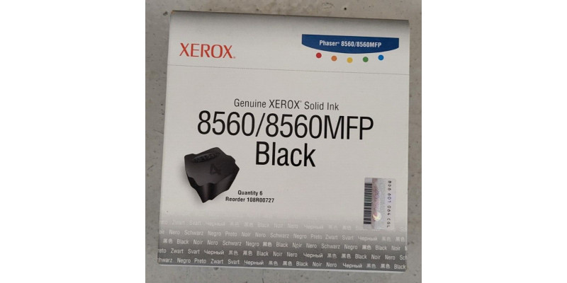 Tintenpatrone Xerox Phaser 8560 8560MFP Schwarz 108R00727 Neu OVP A-Ware  