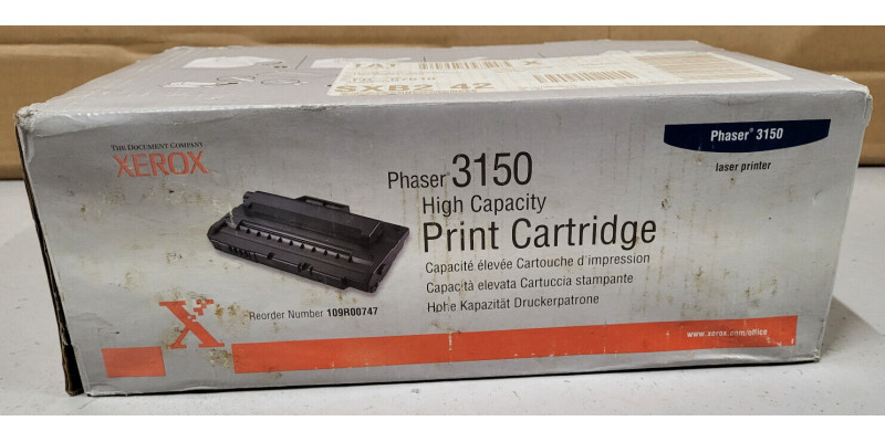 Toner Xerox 109R00747 Schwarz Phaser 3150 Neu OVP B-Ware  . 