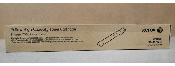Toner Xerox 106R01438 Gelb CT201281 Neu OVP A-Ware Original Phaser 7500 . 