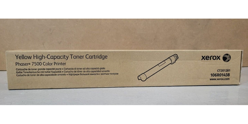 Toner Xerox 106R01438 Gelb CT201281 Neu OVP A-Ware Original Phaser 7500 . 