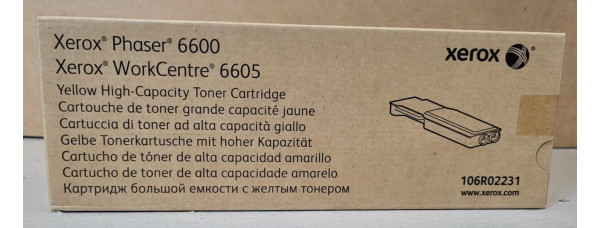 Toner Xerox 106R02231 Gelb Neu OVP A-Ware Original Phaser 6600   