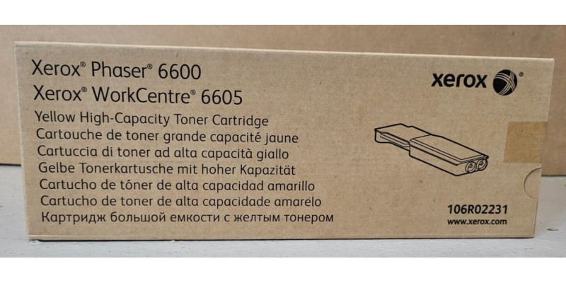 Toner Xerox 106R02231 Gelb Neu OVP A-Ware Original Phaser 6600   