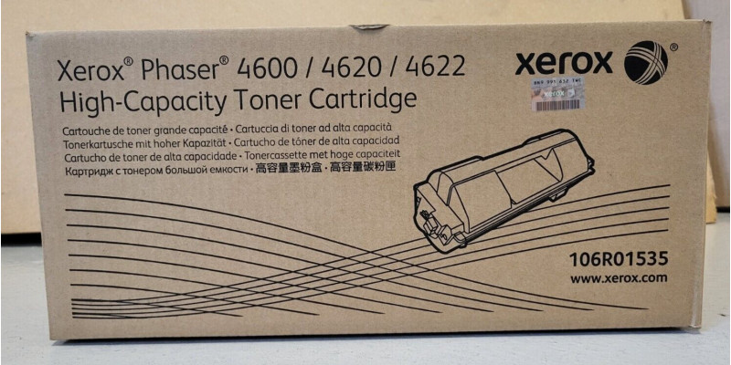 Toner Xerox 106R01535 Schwarz Neu OVP A-Ware Original Phaser 4600   
