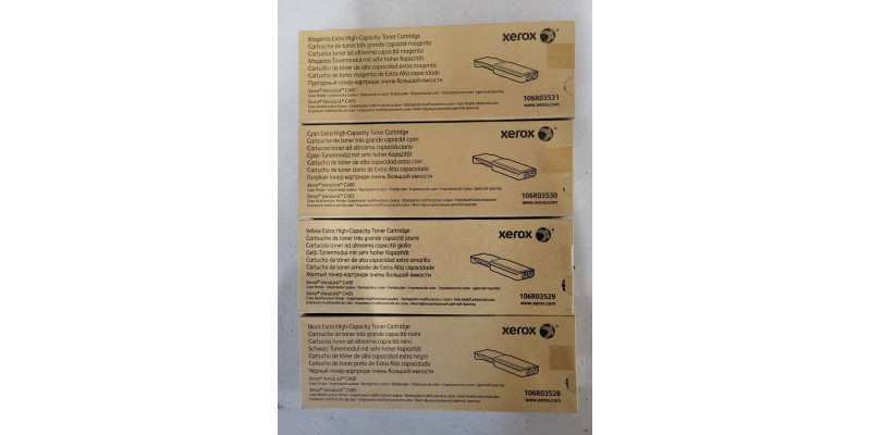 4 Toner Xerox 106R03528 106R03529 106R03530 106R03531 Neu OVP A-Ware C400  