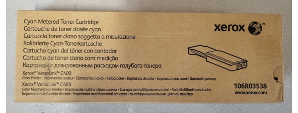 Toner Xerox 106R03538 Cyan Neu OVP A-Ware Original VersaLink C400 Rechnung MwSt. 