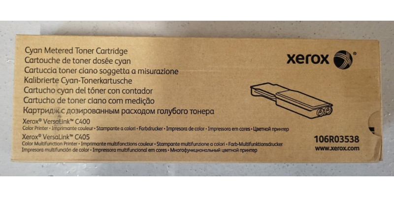 Toner Xerox 106R03538 Cyan Neu OVP A-Ware Original VersaLink C400 Rechnung MwSt. 