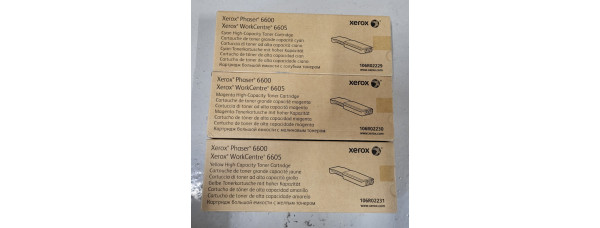 3 Toner Xerox 106R02230 106R02229 106R02231 CMY Neu OVP A-Ware Phaser 6600  