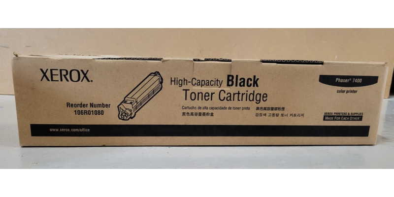 Toner Xerox 106R01080 Schwarz HC Neu OVP Original Phaser 7400  