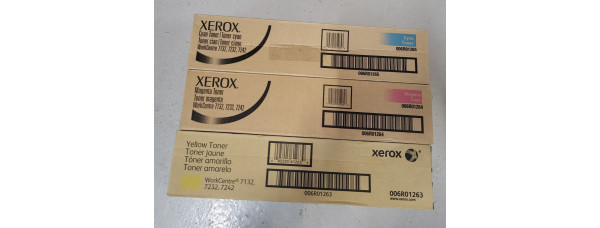 3 Toner Xerox WC 7132 CMY 006R01265 006R01264 006R012663 Neu OVP A-Ware  
