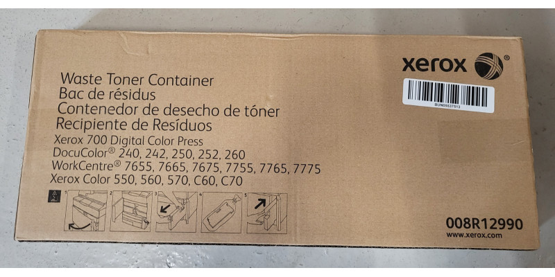 Tonersammler Xerox 008R12890 Neu OVP A-Ware Original WorkCentre 7655 . 