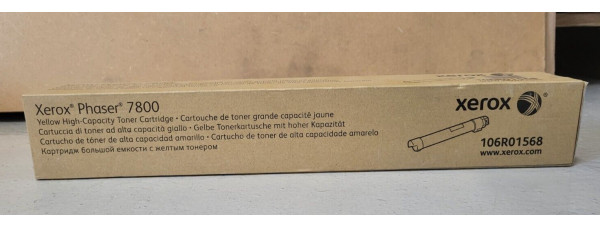 Toner Xerox Phaser 7800 HC Yellow 106R01568 Neu OVP A-Ware Original   