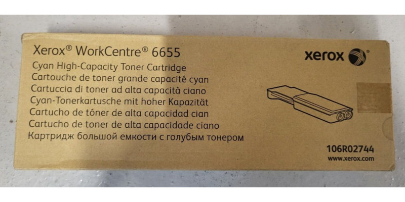 Toner Xerox 106R02744 Cyan Neu OVP A-Ware Original WorkCentre 6655  