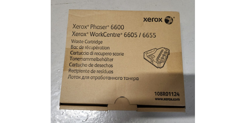 Tonersammler Xerox 108R01124 Neu OVP A-Ware Original Phaser 6600   