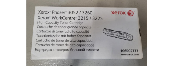 Toner Xerox 106R02777 Schwarz Neu OVP A-Ware Original Phaser 3052 Rg MwSt. 