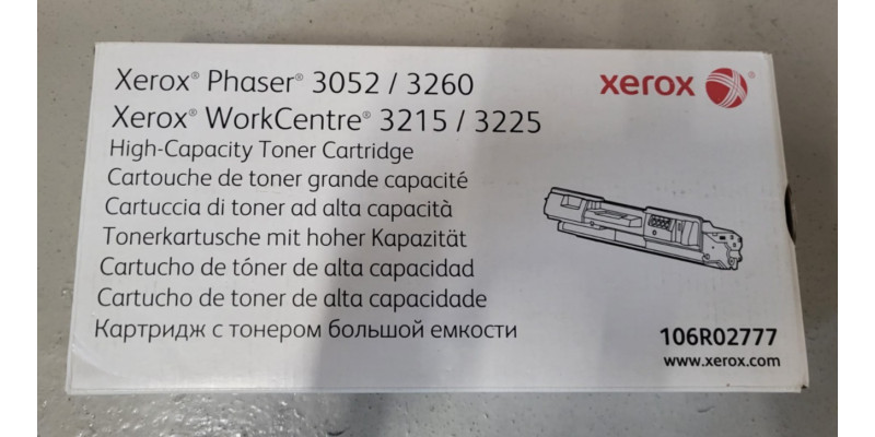 Toner Xerox 106R02777 Schwarz Neu OVP A-Ware Original Phaser 3052 Rg MwSt. 