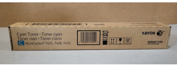 Toner Xerox 006R01394 Cyan Neu OVP A-Ware Original WorkCentre 7425 Rg MwSt. 