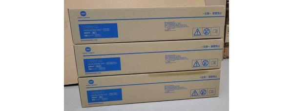 3 Developing Unit DV621C DV621M DV621Y Konica Neu OVP A-Ware Original C450i  