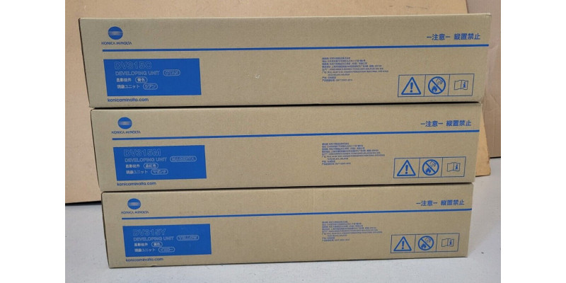 3 Developing Unit DV315C DV315M DV315Y Konica Neu OVP A-Ware Original C250i  