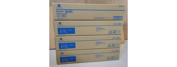 4 Developing Unit DV619C DV619M DV619Y DV619K Neu OVP A-Ware Original C458  