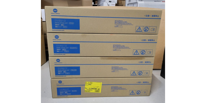 4 Developing Unit DV621C DV621M DV621Y DV621K Konica Neu OVP A-Ware C450i  