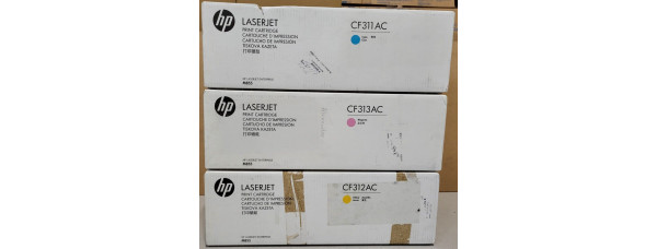 3 Toner HP CF311AC CF312AC CF313AC Neu OVP B-Ware Original HP LJ M855  