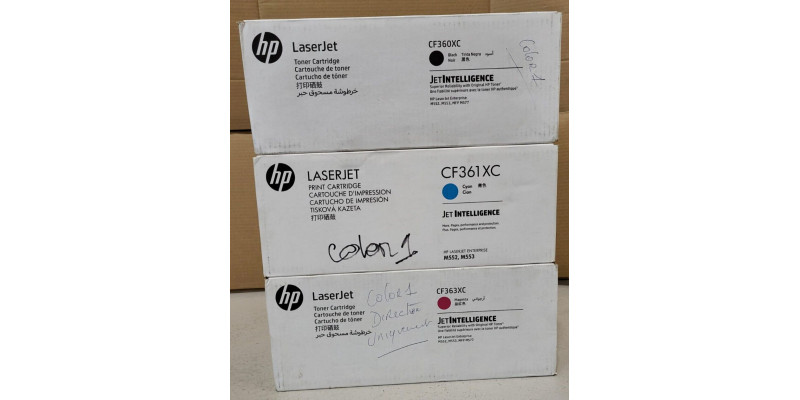 3 Toner CF360XC CF361XC CF363XC Neu OVP B-Ware Original HP Laserjet M552 . 