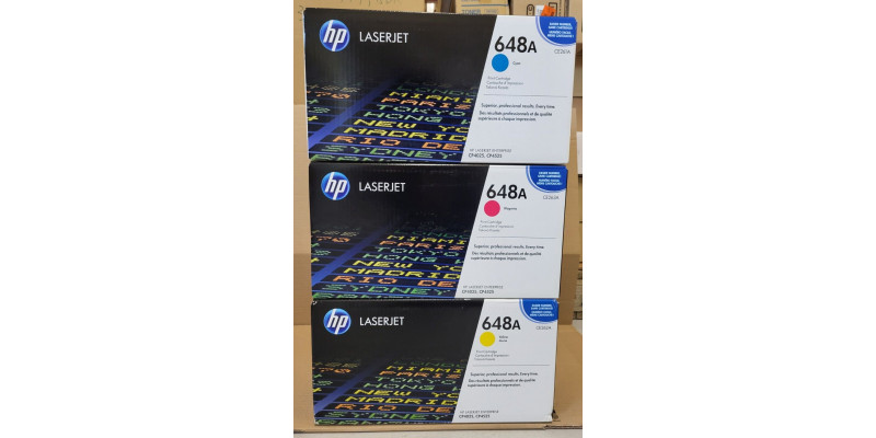 3 Toner HP 648A CE261A CE263A CE262A Neu OVP A-Ware Original LJ CP4025  