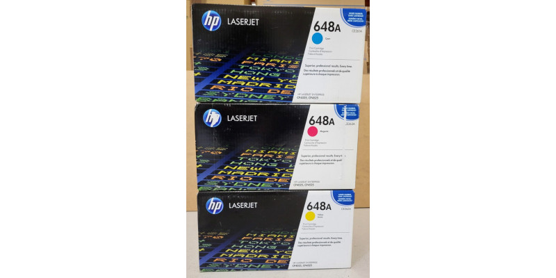 3 Toner HP 648A CE261A CE263A CE262A Neu OVP Original LJ CP4025 . 
