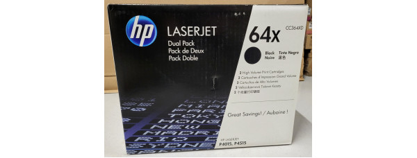 Toner HP Doppelpack 64X Schwarz CC364XD Neu OVP B-Ware Original LJ P4015  