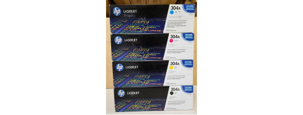 4 Toner HP 304A CC530A CC533A CC532A CC531A Neu OVP A-Ware Original CP2025  