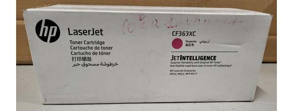 Toner HP CF363XC 508X Magenta Neu OVP B-Ware Original HP LJ M552, M553 . 