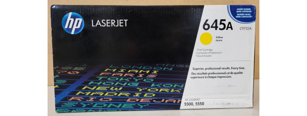 Toner HP 645A Gelb C9732A Neu OVP A-Ware Original HP LaserJet 5500 5550  