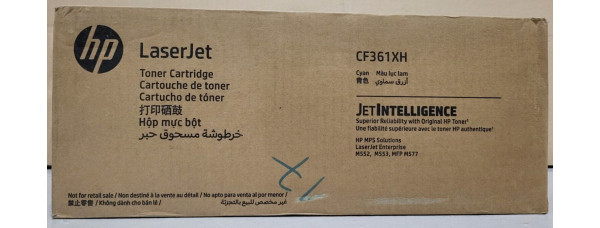Toner HP CF361XH Cyan Neu OVP B-Ware Original HP LJ M552, M553  . 