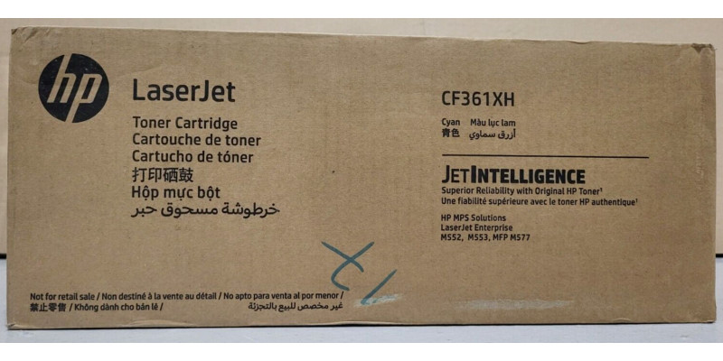 Toner HP CF361XH Cyan Neu OVP B-Ware Original HP LJ M552, M553  . 