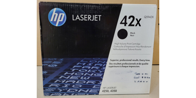 Toner HP 42X Schwarz Q5942X Neu OVP B-Ware Original HP LaserJet 4250 . 