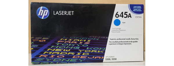 Toner HP 645A Cyan C9731A Neu OVP A-Ware Original HP LaserJet 5500 5550  