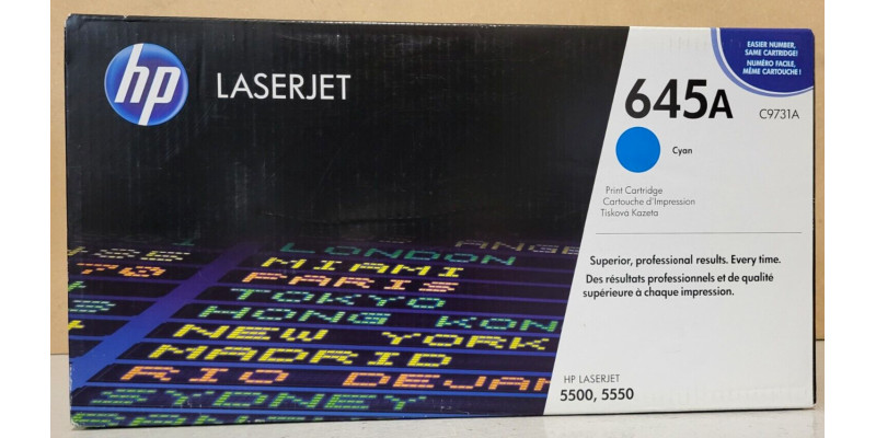 Toner HP 645A Cyan C9731A Neu OVP A-Ware Original HP LaserJet 5500 5550  