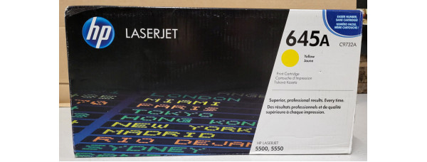 Toner HP 645A Gelb C9732A Neu OVP B-Ware Original HP LaserJet 5500 5550  