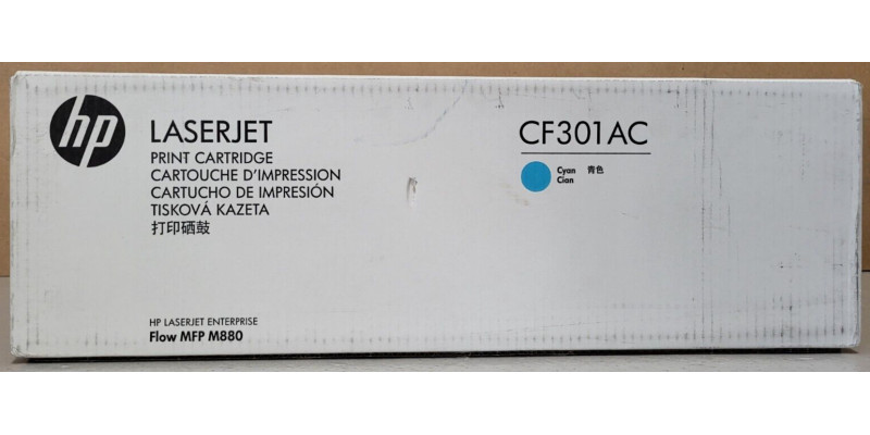 Toner HP 827A Cyan CF301AC Neu OVP B-Ware Original HP Laserjet MFP M880 . 