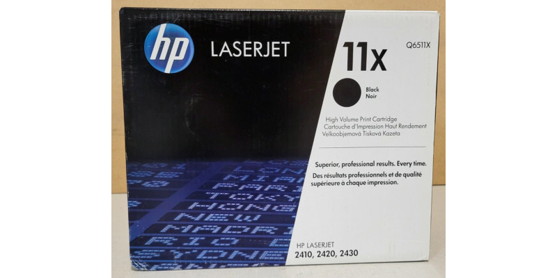 Toner HP 11X Schwarz Q6511X Neu OVP A-Ware Original HP LJ 2410, 2420 . 