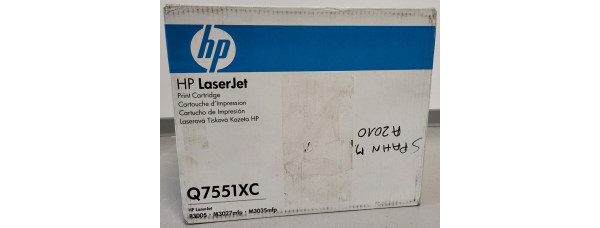 Toner HP Q7551XC Schwarz Neu OVP B-Ware Original HP LaserJet P3005  
