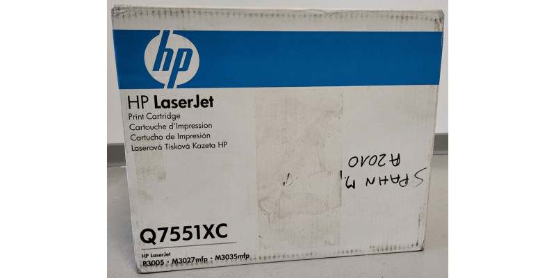Toner HP Q7551XC Schwarz Neu OVP B-Ware Original HP LaserJet P3005  