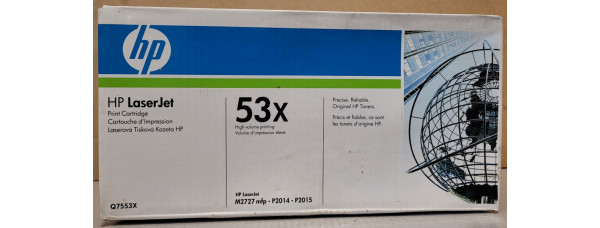 Toner HP 53X Schwarz Q7553X Neu OVP A-Ware Original HP Laserjet M2727mfp  